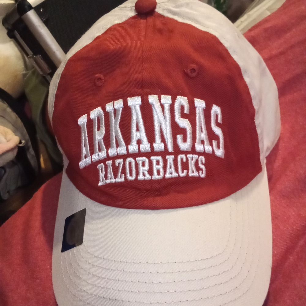 Arkansas Razorbacks Red and White Cap